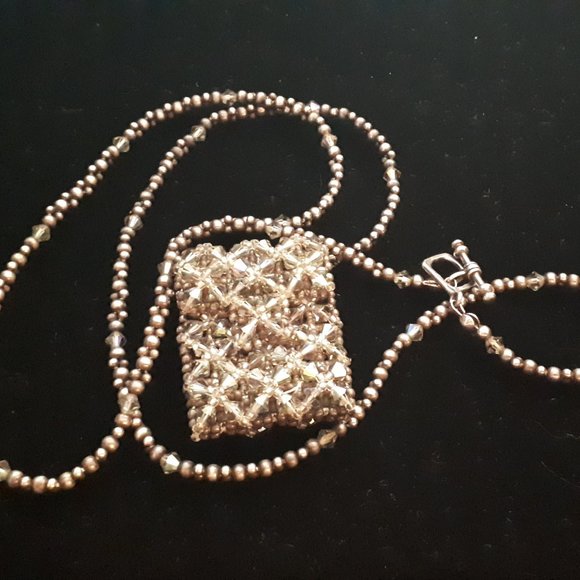 Handmade Working Pouch 925 Silver Necklace - Picture 11 of 13